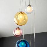 Fen 6Lt Pendant Ceiling Light Multi-Coloured - Comet Lighting