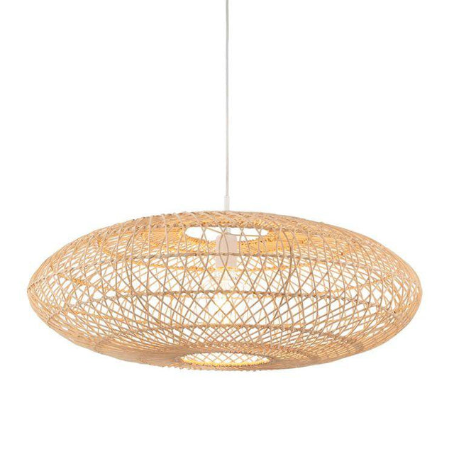 Gan Large Pendant Ceiling Light Natural Rattan - Comet Lighting