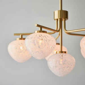 Ganges 6Lt Pendant Ceiling Light Satin Brass - Comet Lighting