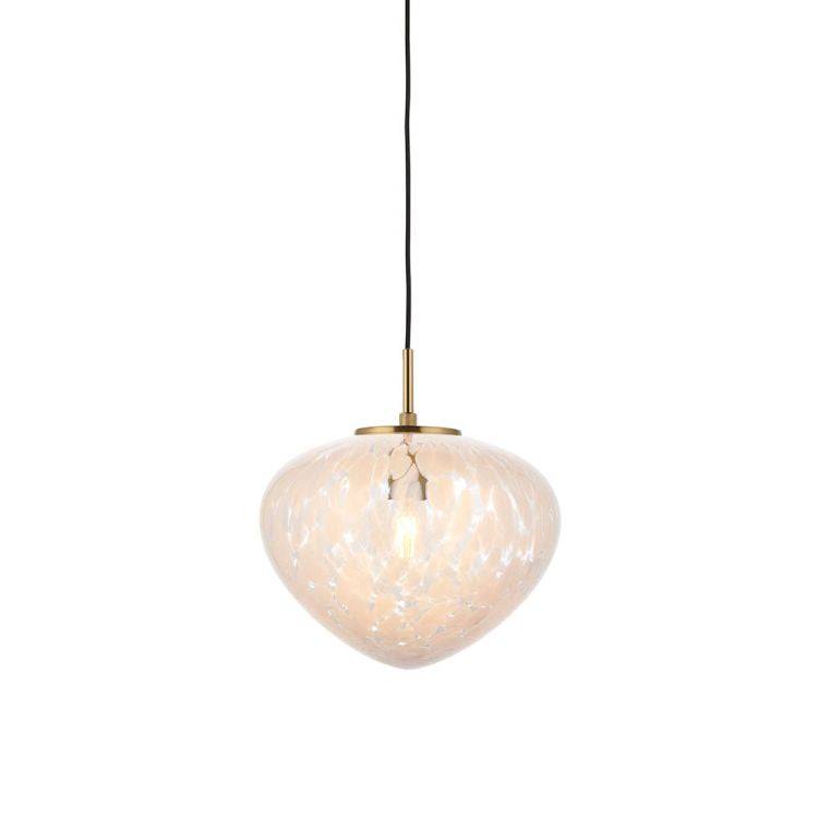 Ganges Pendant Ceiling Light Satin Brass - Comet Lighting