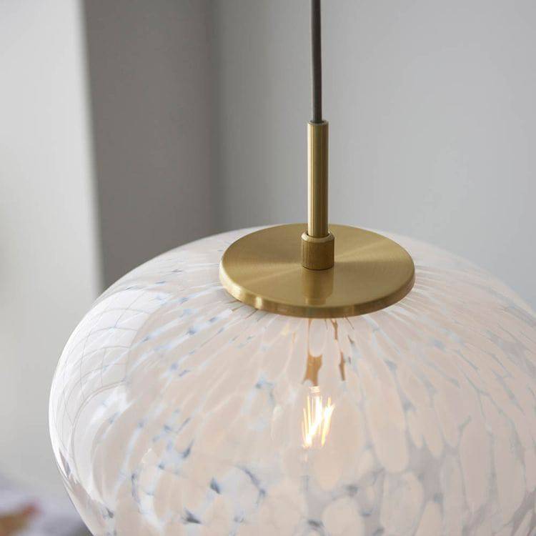 Ganges Pendant Ceiling Light Satin Brass - Comet Lighting