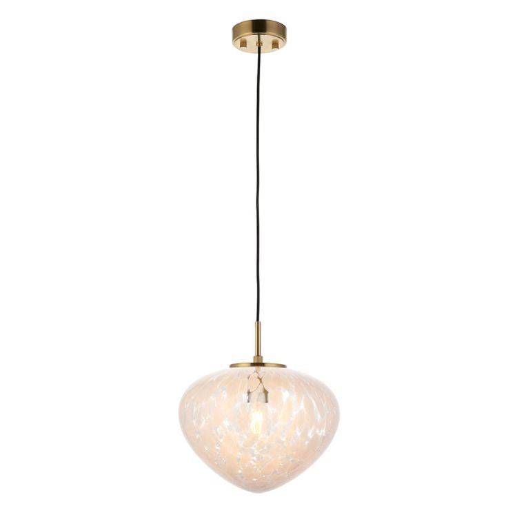 Ganges Pendant Ceiling Light Satin Brass - Comet Lighting