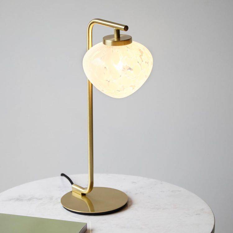 Ganges Table Lamp Satin Brass - Comet Lighting