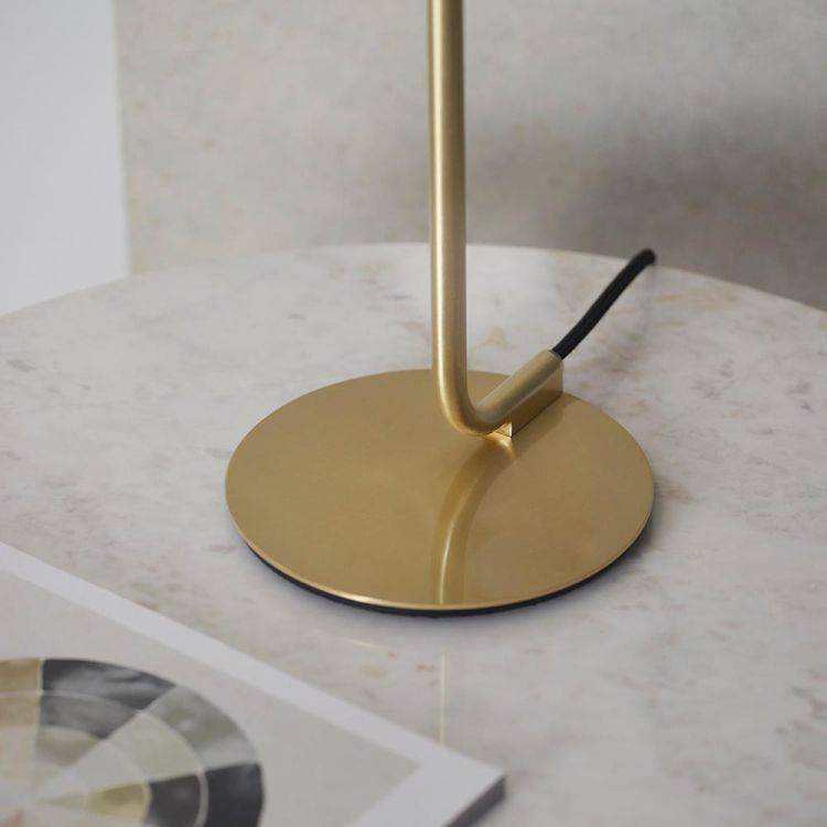 Ganges Table Lamp Satin Brass - Comet Lighting