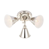 Glomma 3Lt Spotlight Bright Nickel - Comet Lighting