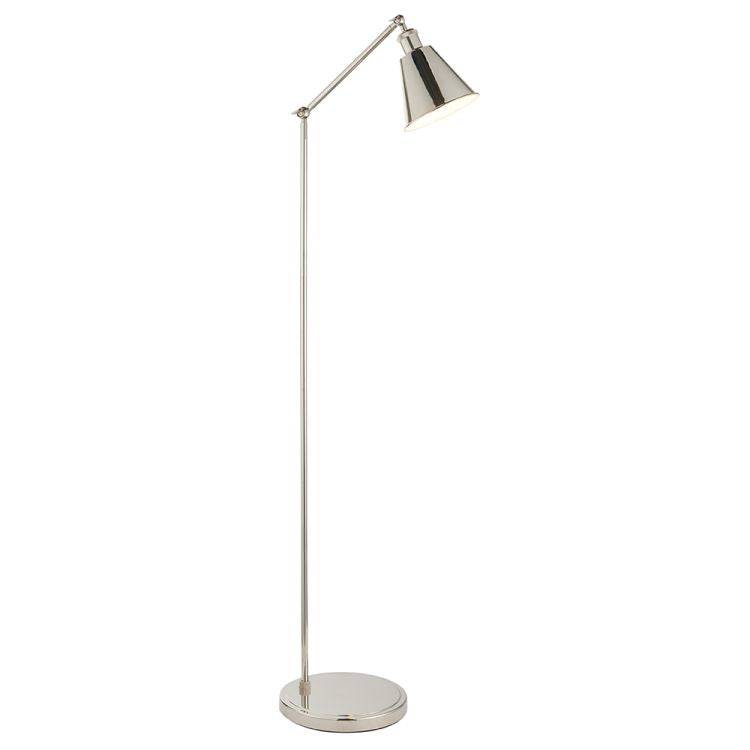 Glomma Floor Lamp Bright Nickel - Comet Lighting