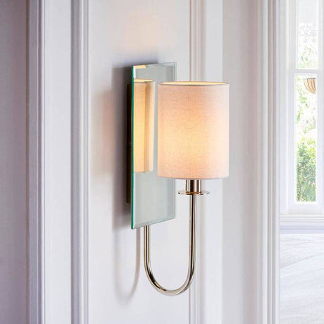 Hayes Wall Light Bright Nickel - Comet Lighting