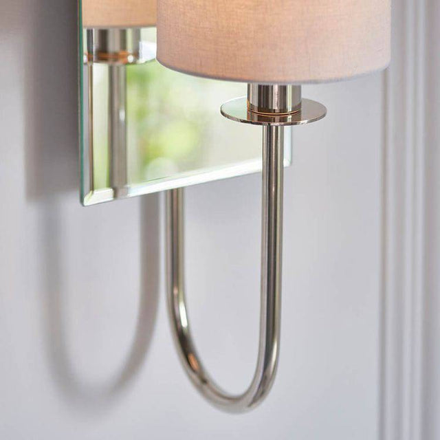 Hayes Wall Light Bright Nickel - Comet Lighting