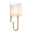 Hayes Wall Light Satin Brass - Comet Lighting