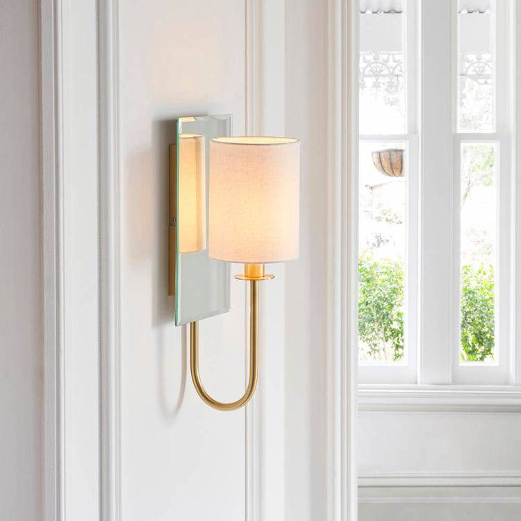 Hayes Wall Light Satin Brass - Comet Lighting