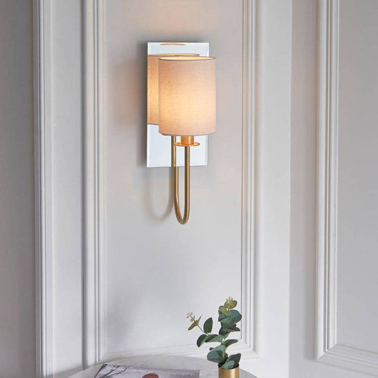 Hayes Wall Light Satin Brass - Comet Lighting