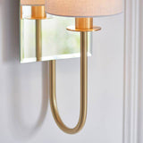 Hayes Wall Light Satin Brass - Comet Lighting