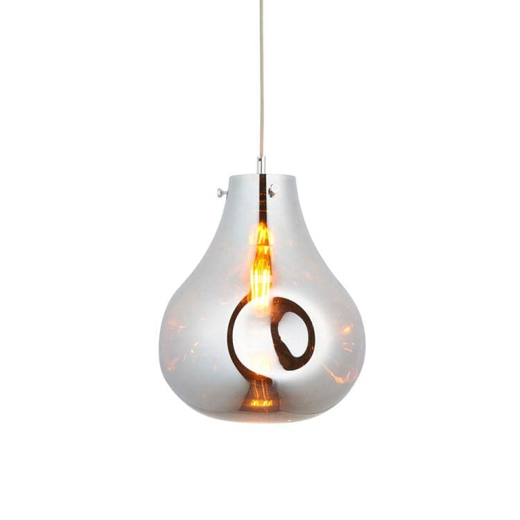 Huai Large Pendant Ceiling Light Chrome - Comet Lighting