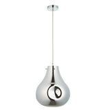 Huai Large Pendant Ceiling Light Chrome - Comet Lighting