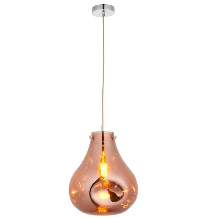 Huai Large Pendant Ceiling Light Copper - Comet Lighting