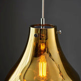 Huai Large Pendant Ceiling Light Gold - Comet Lighting