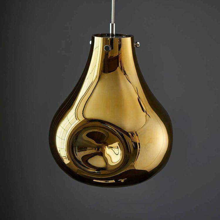 Huai Large Pendant Ceiling Light Gold - Comet Lighting