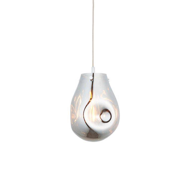 Huai Medium Pendant Ceiling Light Chrome - Comet Lighting