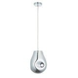 Huai Medium Pendant Ceiling Light Chrome - Comet Lighting