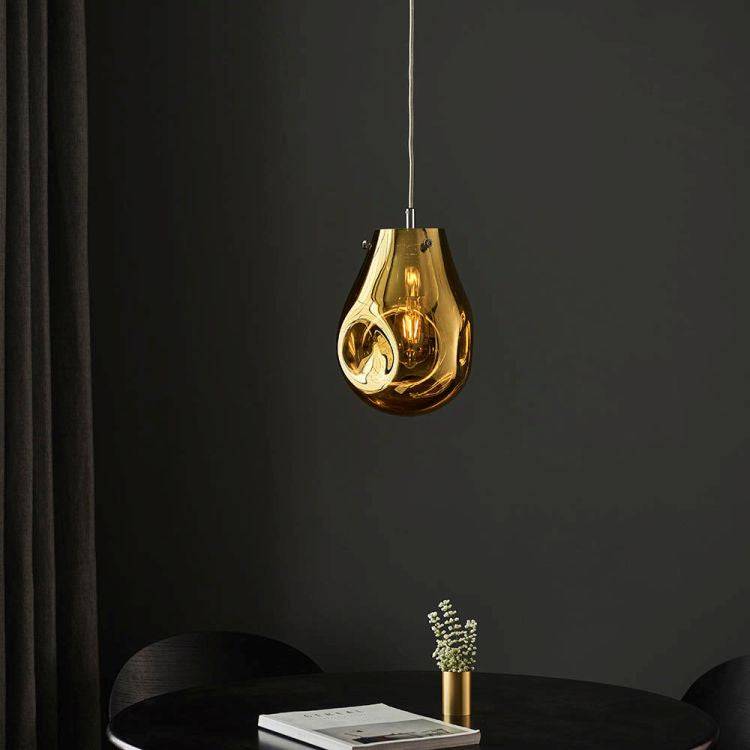 Huai Medium Pendant Ceiling Light Gold - Comet Lighting