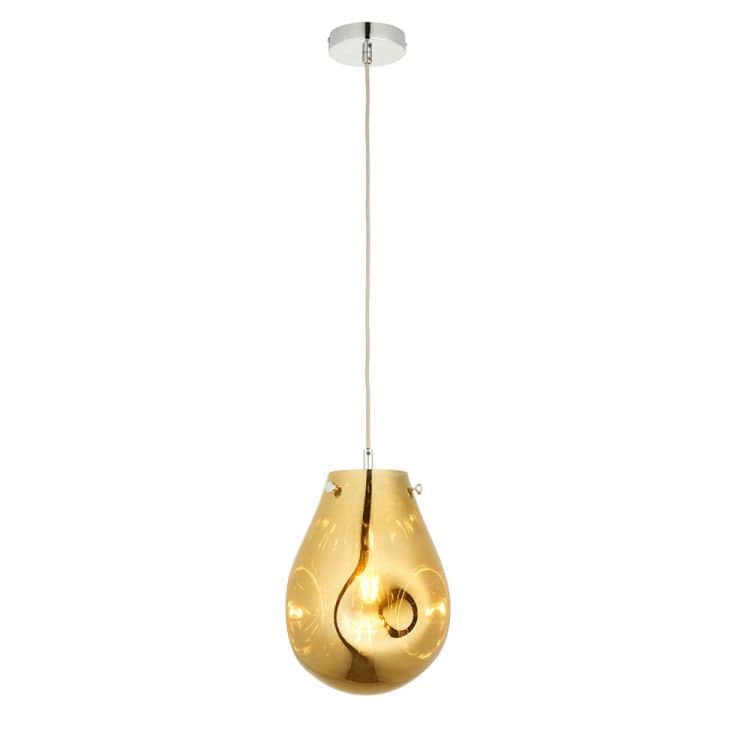 Huai Medium Pendant Ceiling Light Gold - Comet Lighting