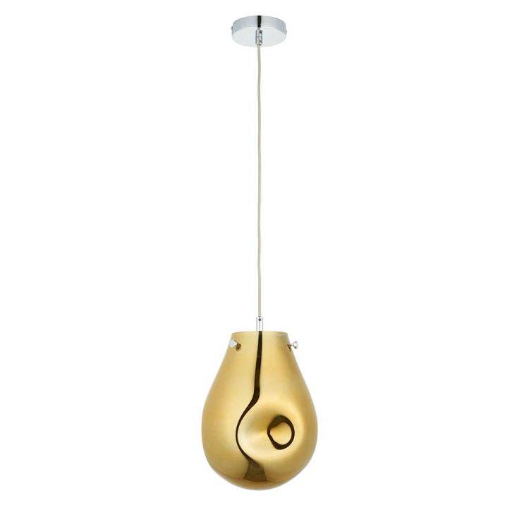 Huai Medium Pendant Ceiling Light Gold - Comet Lighting