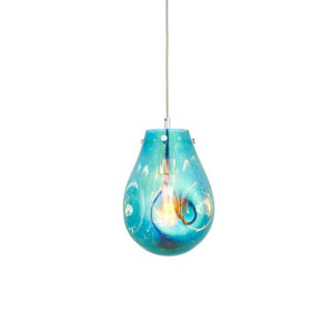 Huai Medium Pendant Ceiling Light Petrol - Comet Lighting