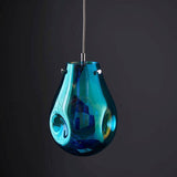 Huai Medium Pendant Ceiling Light Petrol - Comet Lighting