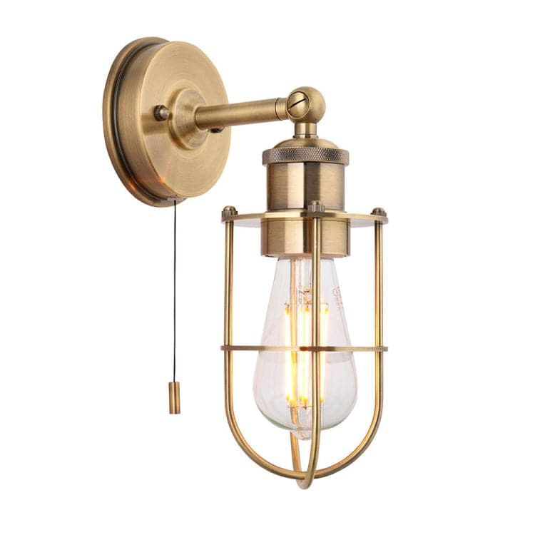 Indre Wall Light Antique Brass - Comet Lighting