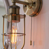 Indre Wall Light Antique Brass - Comet Lighting