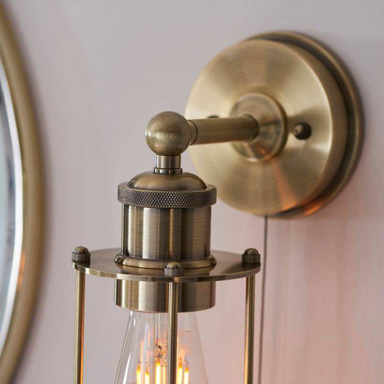 Indre Wall Light Antique Brass - Comet Lighting