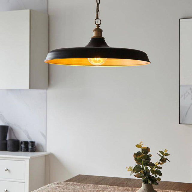 Jing Pendant Ceiling Light Matt Black - Comet Lighting