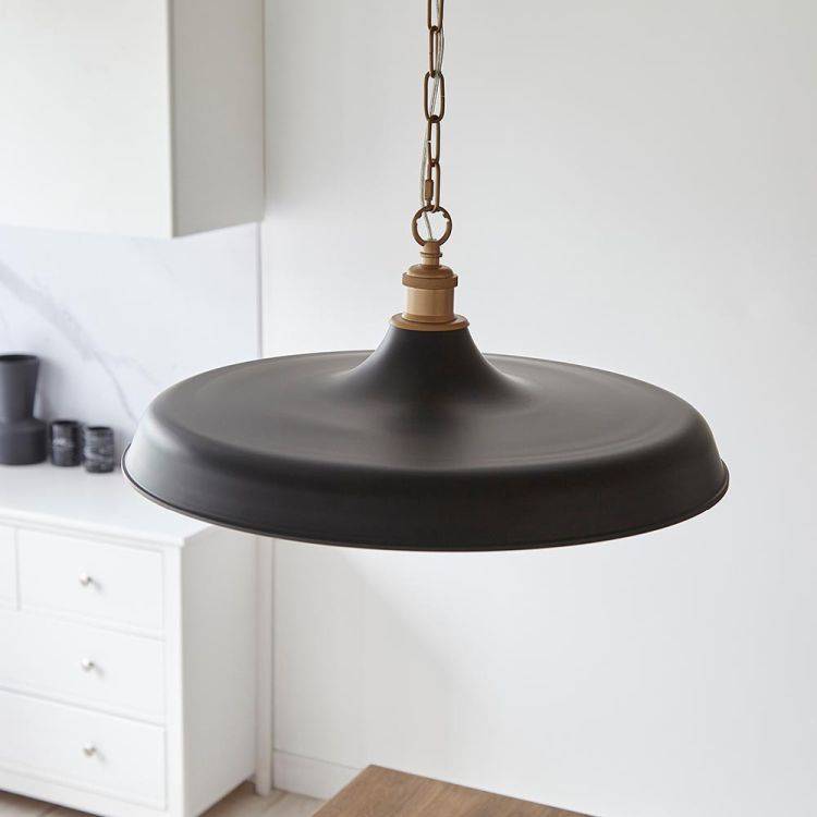 Jing Pendant Ceiling Light Matt Black - Comet Lighting