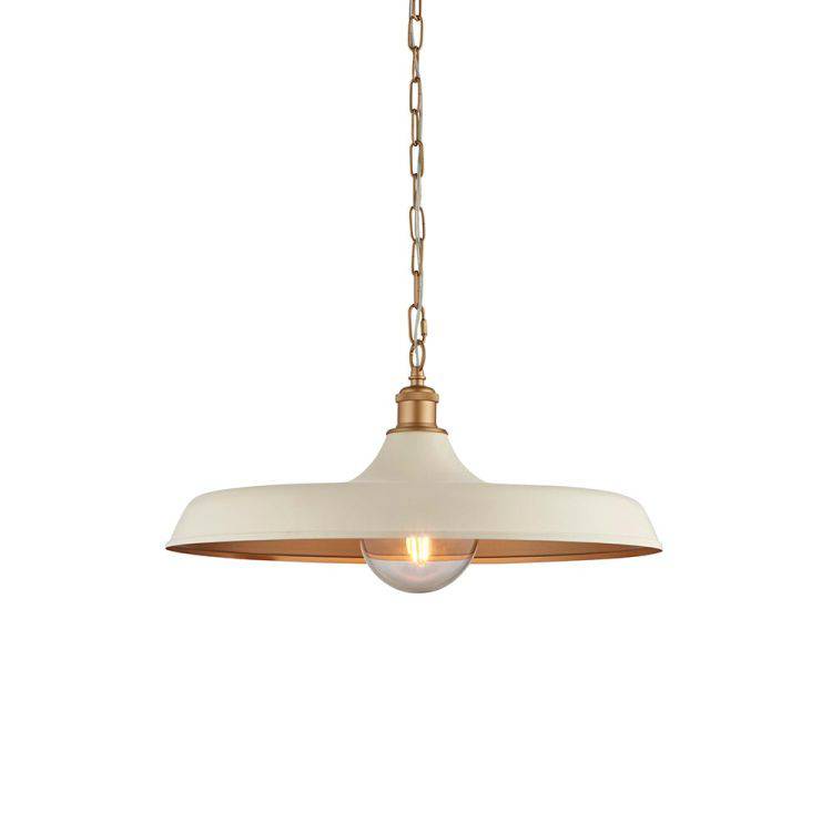 Jing Pendant Ceiling Light Matt White - Comet Lighting