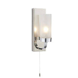 Kennet Wall Light Chrome Plate & Frosted Glass - Comet Lighting