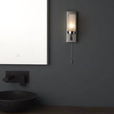 Kennet Wall Light Chrome Plate & Frosted Glass - Comet Lighting