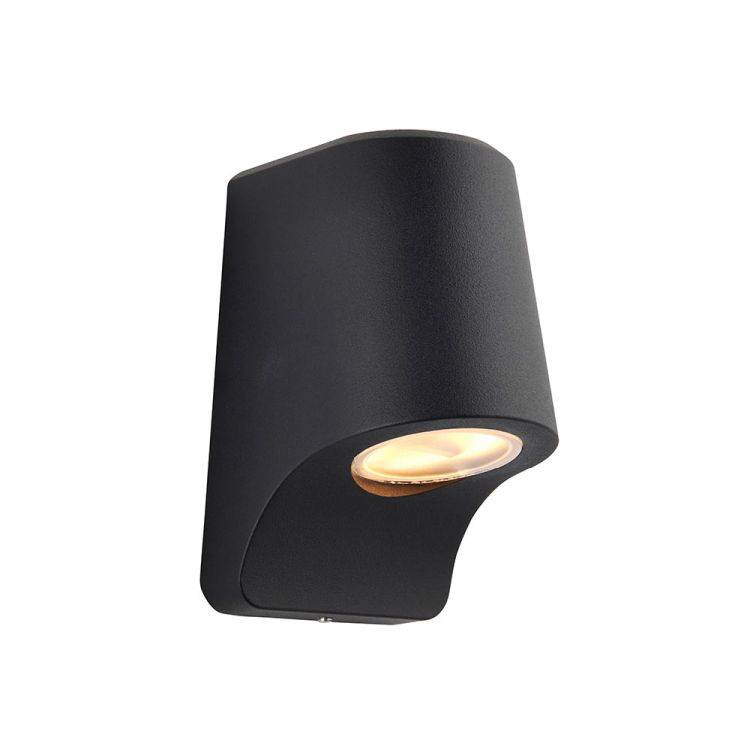 Lagan LED Exterior Wall Light Matt Black - Comet Lighting