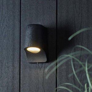 Lagan LED Exterior Wall Light Matt Black - Comet Lighting