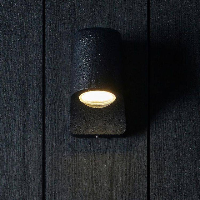 Lagan LED Exterior Wall Light Matt Black - Comet Lighting