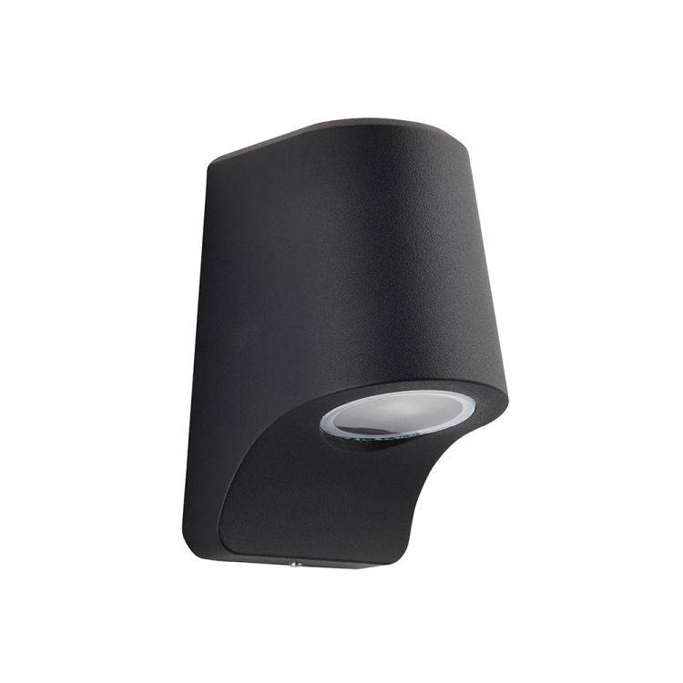 Lagan LED Exterior Wall Light Matt Black - Comet Lighting