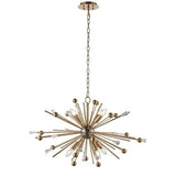 Lea 6Lt Pendant Ceiling Light Large Aged Brass Plate - Black Nickel & Clear Glass - Comet Lighting