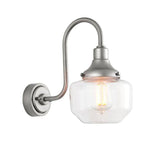 Mahi Swan Neck Exterior Wall Light Aged Pewter - Comet Lighting