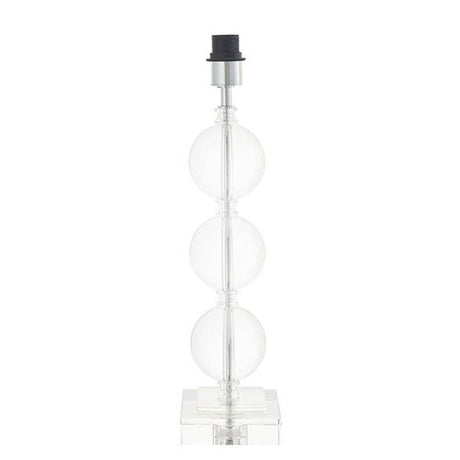 Murray Table Lamp 558mm (Base Only) Clear Crystal & Chrome Plate - Comet Lighting