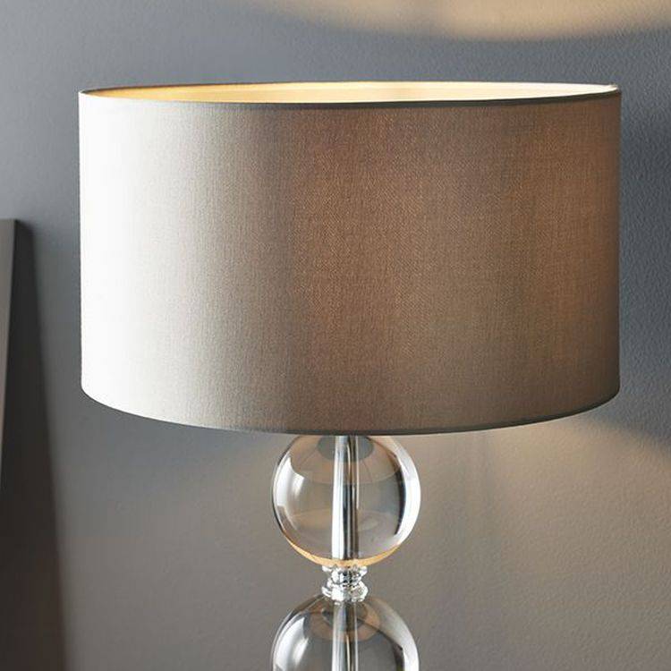 Murray Table Lamp 558mm (Base Only) Clear Crystal & Chrome Plate - Comet Lighting