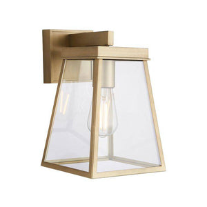 Nen Exterior Wall Lantern Matt Antique Brass - Comet Lighting