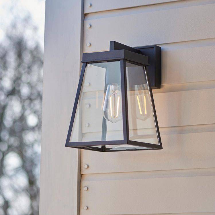 Nen Exterior Wall Lantern Textured Black - Comet Lighting