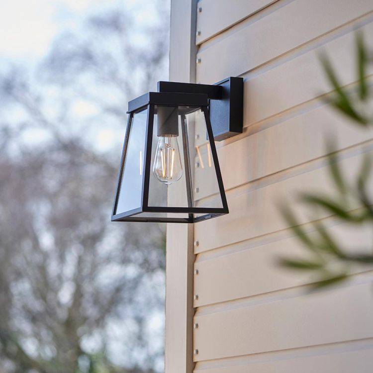 Nen Exterior Wall Lantern Textured Black - Comet Lighting