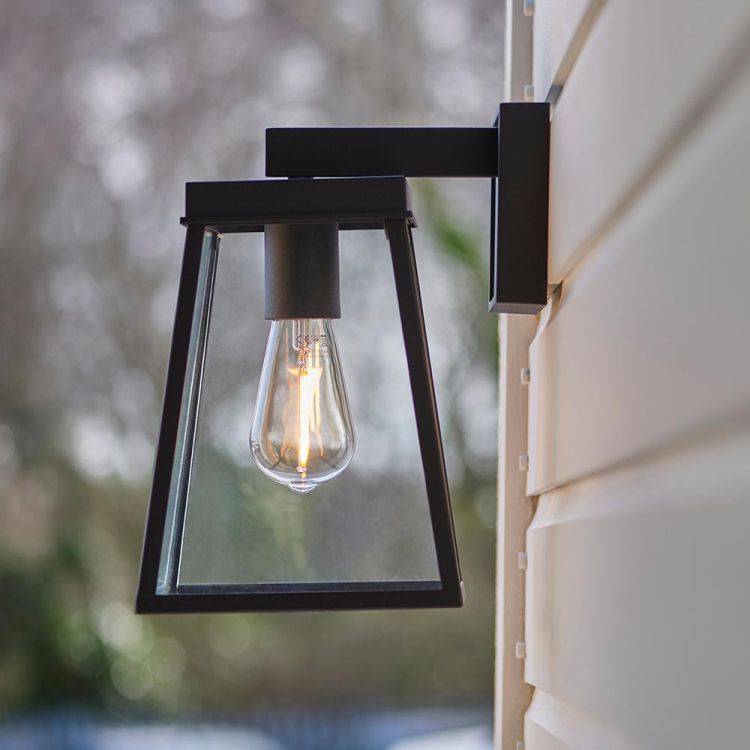 Nen Exterior Wall Lantern Textured Black - Comet Lighting