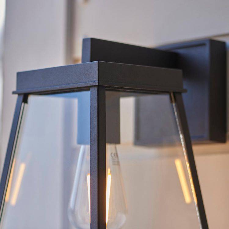 Nen Exterior Wall Lantern Textured Black - Comet Lighting