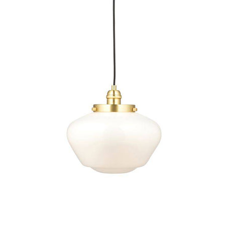 Ohio Pendant Ceiling Light Brass Plated w/ Opal Glass - Comet Lighting